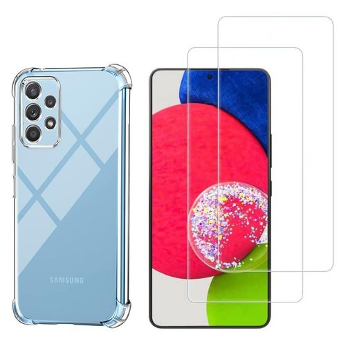 Hülle Samsung Galaxy A53 5G und 2 schutzfolien - TPU - Transparent