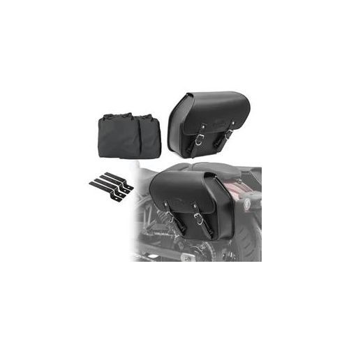 Set 2x Satteltasche + Haltesatz passend für Chopper / Custombike Craftride Fargo CB35858