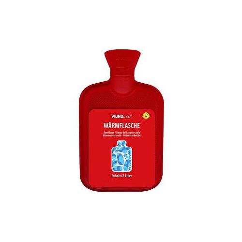 WUNDmed® 2 Liter Wärmflasche rot