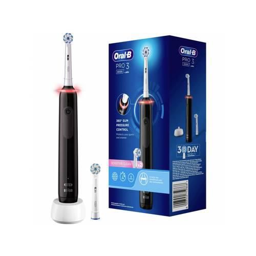 Oral-B 3000 Black JAS22 Elektrische Zahnbürste Rotierend/Oszilierend/Pulsieren Schwarz