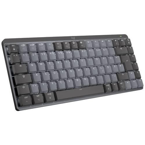 Logitech MX Mechanical Mini for Mac Minimalist Kabellos Tastatur Deutsch, QWERTZ, Mac Space Grau Wiederaufladbar