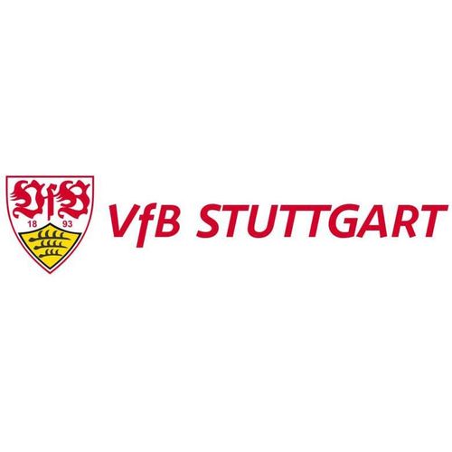 Wandtattoo WALL-ART "Fußball VfB Stuttgart Logo" Wandtattoos Gr. B/H/T: 120cm x 28cm x 0,1cm, -, rot selbstklebend, entfernbar