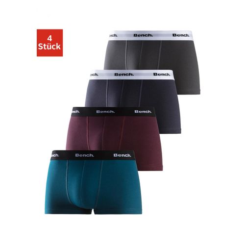 Hipster BENCH. Gr. XXL, bunt (navy, bordeaux, petrol, anthrazit), Herren, Jersey, Obermaterial: 95% Baumwolle, 5% Elasthan, unifarben, Unterhosen, knapp sitzende Boxershorts aus Baumwollmischung