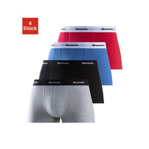 Hipster BENCH. Gr. M, bunt (royalblau, grau, meliert, rot, schwarz), Herren, Jersey, Obermaterial: 95% Baumwolle, 5% Elasthan, unifarben, Unterhosen, knapp sitzende Boxershorts aus Baumwollmischung