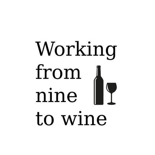 queence Wanddekoobjekt »wine«, Stahlschild, Blechschild, Spruch, Witzig, Wanddeko, retro, 20x30cm