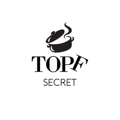 queence Wanddekoobjekt »TOPF SECRET«, Stahlschild, Blechschild, Spruch, Witzig, Wanddeko, retro, 20x30cm