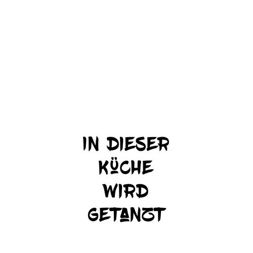 queence Wanddekoobjekt »In dieser Küche wird getanzt«, Stahlschild, Blechschild, Spruch, Witzig, Wanddeko, retro, 20x30cm