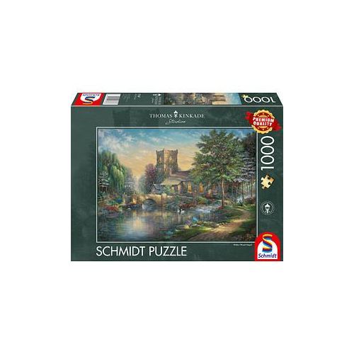 Schmidt Thomas Kinkade Willlow Wood Chapel Puzzle, 1000 Teile