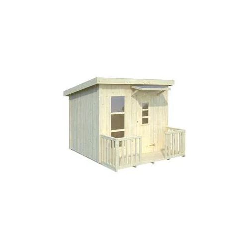 Spielhaus PALMAKO "Harry 3,1 m2" Spielhäuser beige (natur) Kinder mit Terrasse