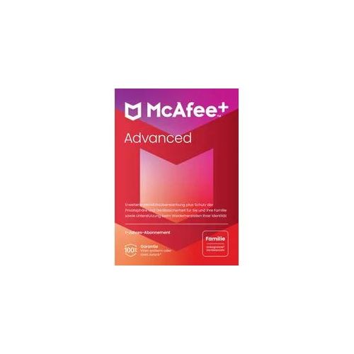 MCAFEE Virensoftware "McAfee+ Advanced - Familie" Software eh13