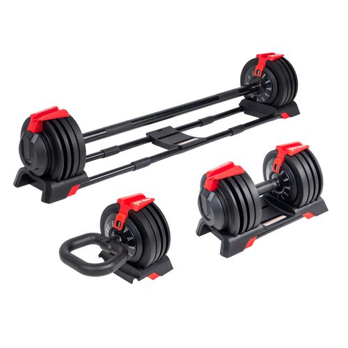 ACRA Verstellbares Hantelset 24 kg, 3in1