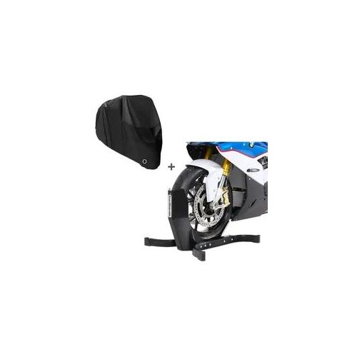 Motorradwippe + Abdeckplane passend für Honda CB 500 X Constands Easy Plus schwarz