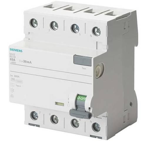 Siemens 5SV36468 5SV3646-8 FI-Schutzschalter A 63 A 0.3 A 400 V