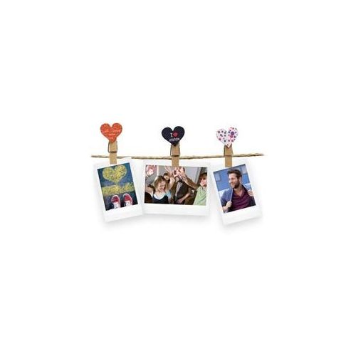 FujiFilm Instax 'Hearts' Design-Clips - 10er Set Herzform Holzclips