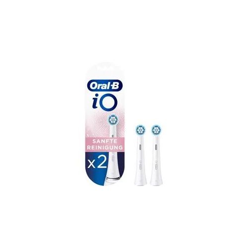 Oral-B iO Sanfte Reinigung Aufsteckbürsten weiß (2 Stück) 319870 - Revolutionäre Reinigungstechnologie