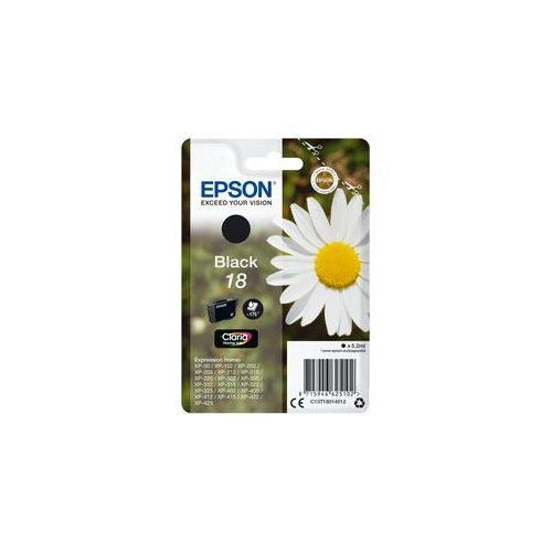 Epson C13T18014012 Gänseblume Black Druckerpatrone - Original Tintenpatrone mit 5,2 ml Tinte