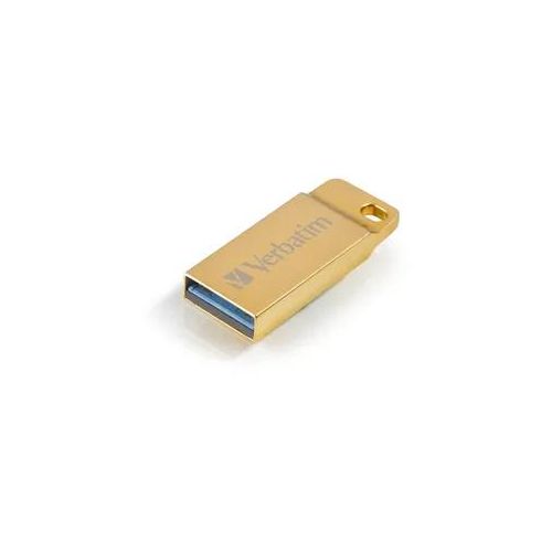 Verbatim Metal Executive USB 3.0 32GB gelb - High-Speed 3.0 USB Stick, 32GB - Lesegeschwindigkeit 80 MB/s - Schreibgeschwindigkeit 25 MB/s - Metallgehäuse - Gold