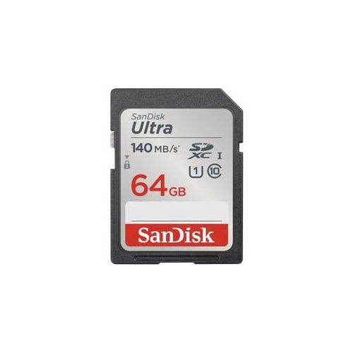 SanDisk SDXC Ultra 64GB (Class 10/UHS-I/140MB/s) (00215415) Speicherkarte - Zuverlässige Leistung für Kameras und Smartphones