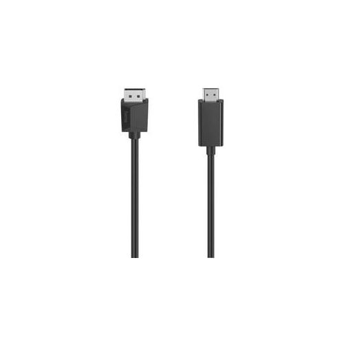 HAMA DisplayPort auf HDMI-Kabel Ultra-HD 4K - 1,5 m (00200712) - Beste Bildqualität für PC, Notebook und TV