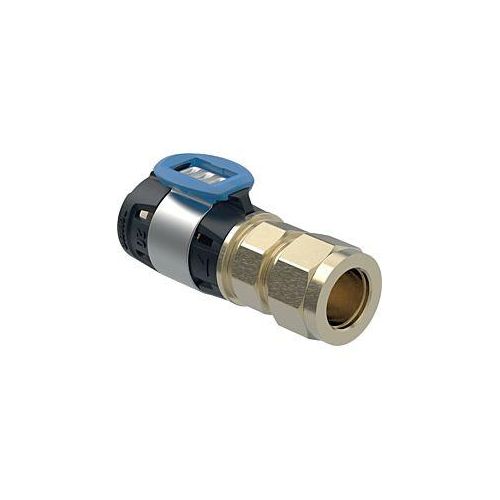 Geberit FlowFit Übergang 620680001 DN 12/10, Ø 16/12 mm, 5,8 cm, mit Klemmringverschraubung