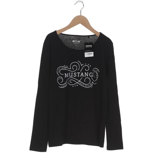 Mustang Damen Langarmshirt, schwarz, Gr. 38