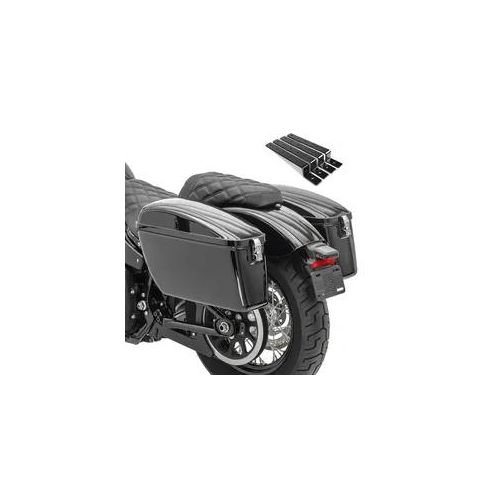 Seitenkoffer Set passend für Suzuki Intruder C 1500 Craftride Dallas 23Ltr mit Haltesatz