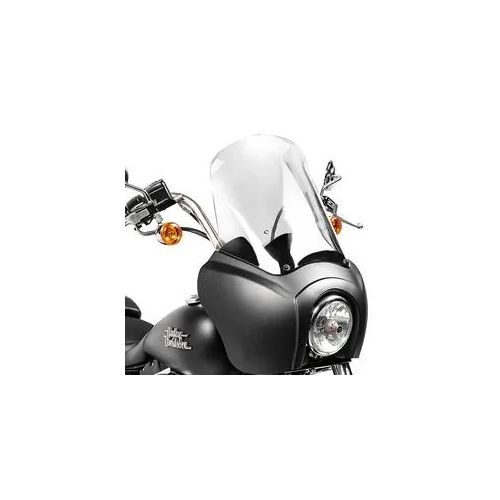 Lampenmaske MG5 passend für Harley Davidson Dyna Street Bob 06-17 Lampen Verkleidung schwarz matt-klar Craftride