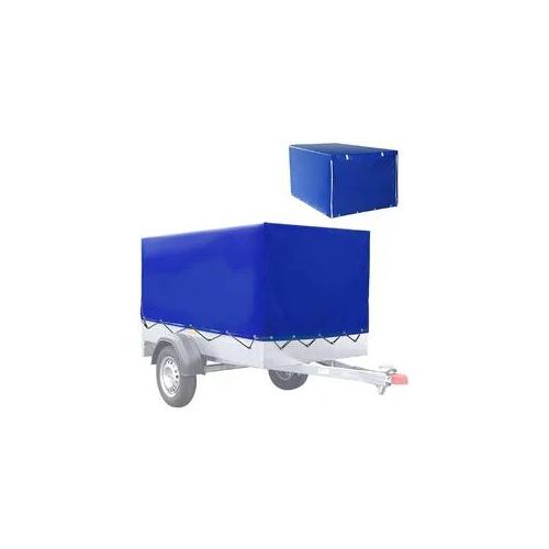 Anhänger Plane passend für Unsinn 750 kg - Hochwertige Abdeckplane passend für Anhänger 210 x 110 x 88cm Vanit ME98 blau