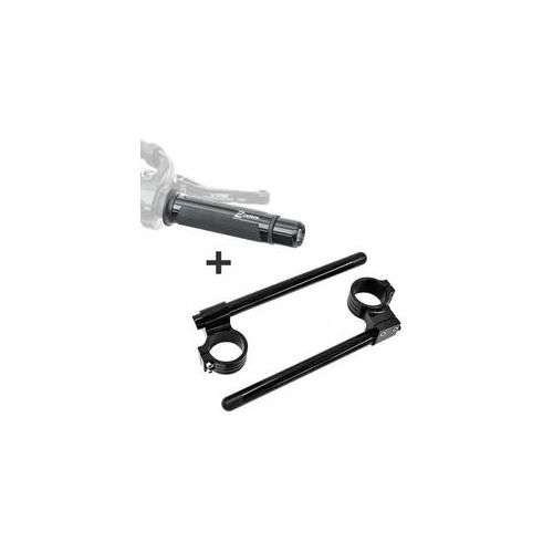 Stummellenker Set passend für Aprilia RS 250 Clip On 22mm und Griffe Zaddox S-G1