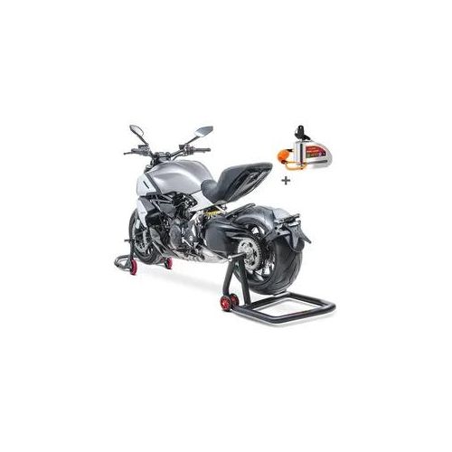 Einarm Montageständer Set passend für Ducati 1098 07-08 mit Alarm Bremsscheibenschloss ConStands SM20