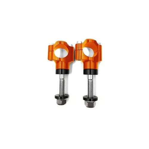 Lenkererhöhung 28mm passend für Suzuki RMX 450 Z Riser 15mm Tourtecs MC1 orange