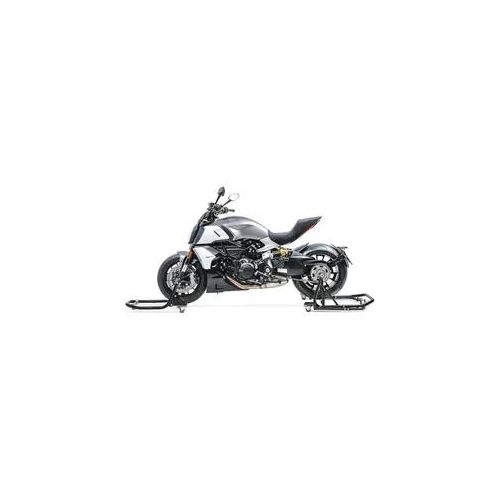 Set Montageständer vorne und hinten mit Rangierhilfe passend für Ducati 996 99-01 ConStands schwarz MX1