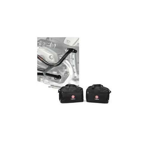 Set: Sturzbügel L passend für BMW R 1200 GS 04-12 Motoguard Schutzbügel + Alukoffer Innentaschen passend für BMW R 1250 / 1200 GS / Adventure 04-21 Koffer Taschen Bagtecs MS1