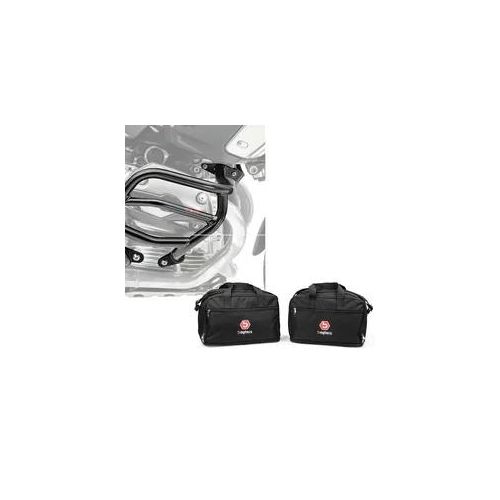 Set: Sturzbügel XL passend für BMW R 1200 GS 04-12 Motoguard Schutzbügel + Alukoffer Innentaschen passend für BMW R 1250 / 1200 GS / Adventure 04-21 Koffer Taschen Bagtecs MS1