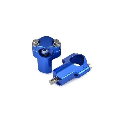 Lenkererhöhung 28mm passend für Husqvarna TX 125 Riser 52mm Tourtecs MX1 blau