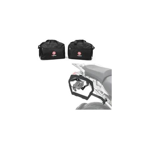 Set: Kofferträger passend für BMW R 1200 GS Adventure 06-13 Bagtecs SLP für Alukoffer und Satteltaschen + Alukoffer Innentaschen passend für BMW R 1250 / 1200 GS / Adventure 04-21 Koffer Taschen Bagtecs MS1