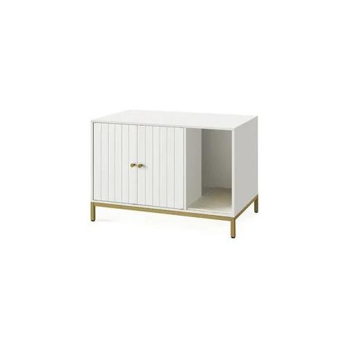 Feandrea Katzenklo-Schrank Divit BK2718 Katzentoilette, mit Kratzmatte 80 x 50 x 55 cm