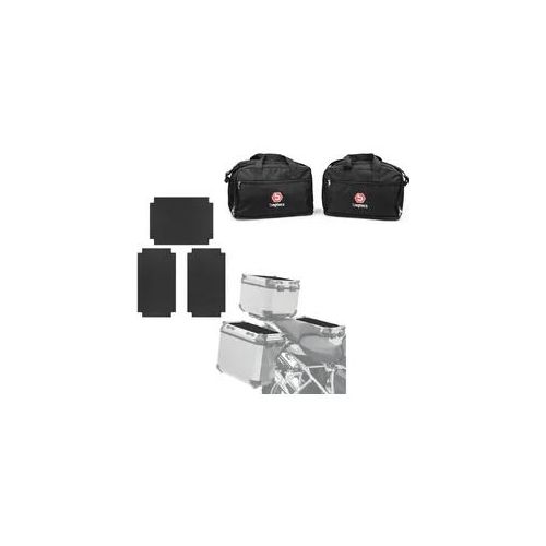 Set: Alukoffer Innentaschen passend für BMW F 650 GS 08-12 Koffer Taschen Bagtecs MS1 mit Aufkleber für Alukoffer ADX 3tlg Leder