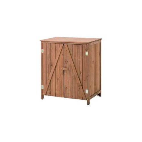 Gartenschrank wetterfest Divit GI44 Geräteschuppen aus Tannenholz wetterfest 70 x 50 x 80 cm braun