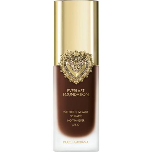 Dolce&Gabbana Flawless Everlast Foundation intensives, deckendes Make up mit langanhaltendem Effekt SPF 20 Farbton 40C DEEP 27 ml