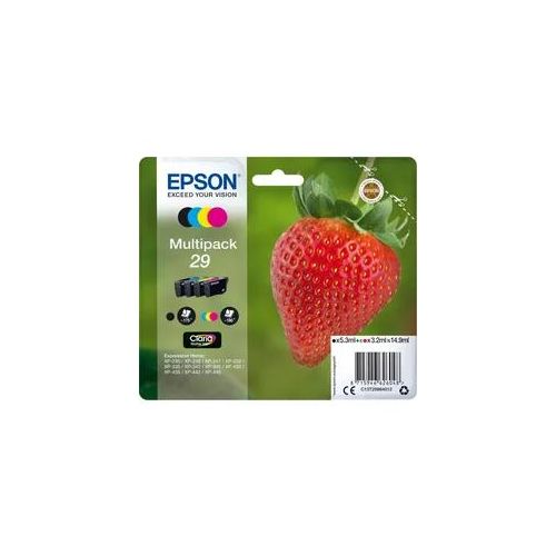 Epson Druckerpatrone C13T29864012 Erdbeere MultiPack - Original Tintenpatrone mit hoher Druckleistung