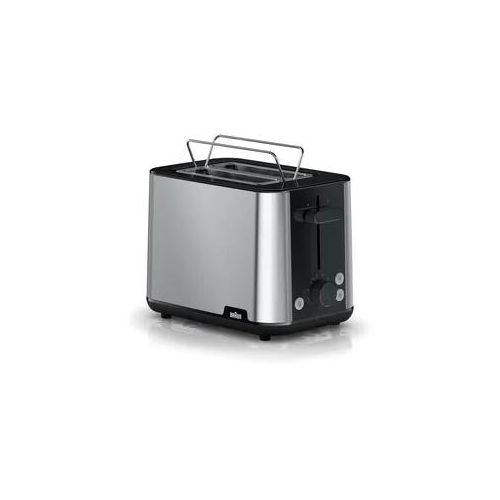 BRAUN HT1510BK PurShine schwarz Toaster - 900 Watt, 8 Bräunungsstufen