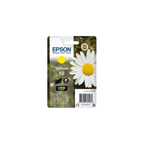 Epson Druckerpatrone C13T18044012 Gänseblume gelb - Hochwertige Tintenpatrone mit 180 Seiten Druckleistung