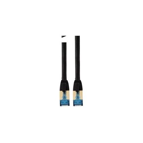 HAMA CAT-6 Netzwerkkabel PIMF 7,50 m Schwarz 00125253 - Ethernet-Datenübertragung, vergoldet, doppelt geschirmt