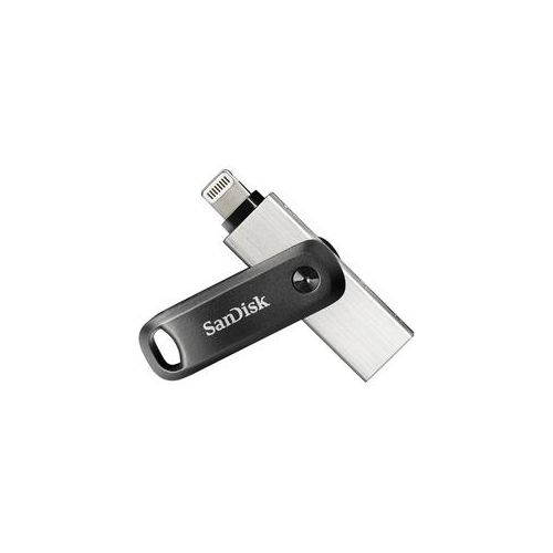 SanDisk iXpand Flash Drive Go 64GB USB-Stick - Lightning/USB 3.0 - Schwarz/Silber