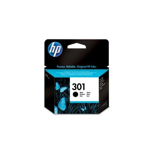 HP 301 Schwarz Druckerpatrone – Original Tintenpatrone, 3 ml, Schwarz, 1 Stück