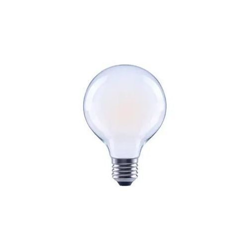 XAVAX LED-Filament E27 470lm ersetzt 40W Globe G80 matt Warmweiß