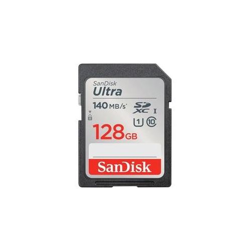 SanDisk SDXC Ultra 128GB (00215416) Speicherkarte: High-Speed, 140 MB/s, Video Speed Class V10