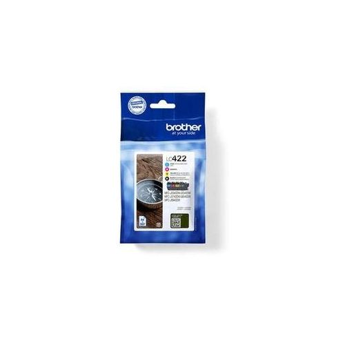 BROTHER Druckerpatrone LC422VAL CMYK Multipack (4) - Original Tintenpatrone