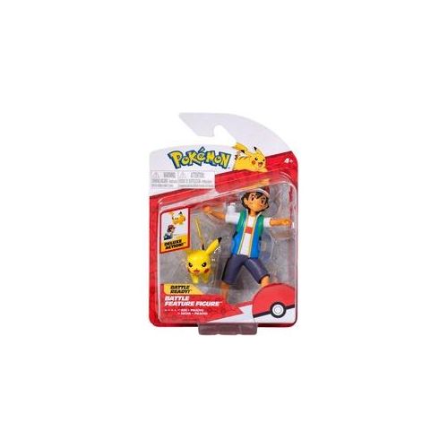 Pokémon Battle Feature Figur Ash & Pikachu - Spielzeug ab 4 Jahren